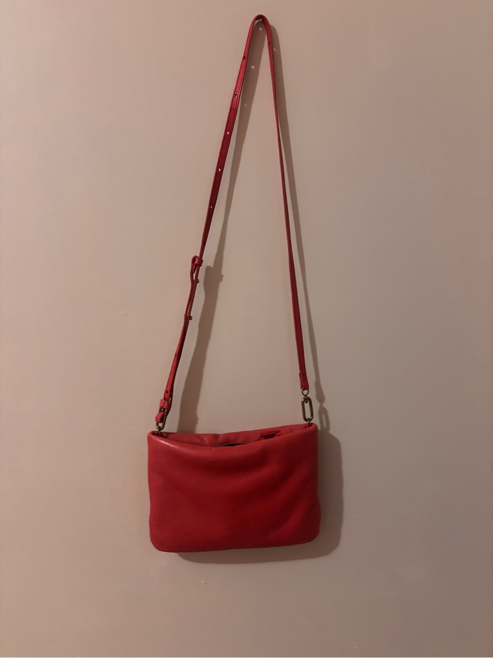 Madewell Red Leather Purse